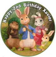 Peter Rabbit Personalised Edible Cake Topper Image Birthday Party Decoration