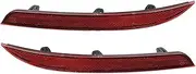 Car Left Right Rear Bumper Reflector Warning Light Strip Bar for VW for P&assat CC 2013-2017 2014 2015 2016 35D945105A 35D945106A (Color : Left and Right)