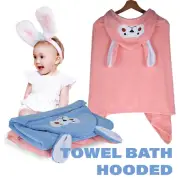 Baby Bath Towels Hood Coral Fleece Hooded Bath Robe Newborn Toddler Boys BiJiZ