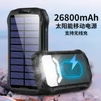 在飛比找蝦皮購物優惠-太陽能移動電源26800mAh多功能戶外應急照明燈IP66防