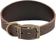 Ancol Timberwolf Whippet Leather Dog Collar, Sable
