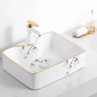 在飛比找momo購物網優惠-【XYG】台上盆陶瓷家用衛生間洗臉盆(洗手盆/洗臉盆)