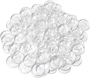 100 Pcs Buttons 2 Hole, Resin Clear Buttons for Sewing and DIY Craft (1/2 Inch)