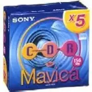 Sony 5MCR-156A 8cm CD-R 5-Pack for Mavica
