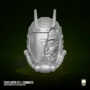 Cobra Toxo Zombie v2 custom head for GI Joe Classified and other action figures