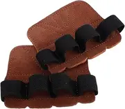 Generic Fake Leather Weightlifting Grip Pads Durable Fitness Workout Gloves for Enhanced Grip and Hand Protection for Strength Training and Gym Workouts