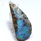 40.80 CT GORGEOUS AUSTRALIAN BOULDER OPAL GEM Pendant Silver Necklace VIDEO