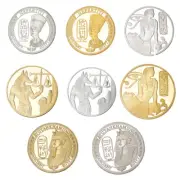 8X Egypt God Pyramid Pharaoh Cleopatra Mummification Anubis Commemorative Coin