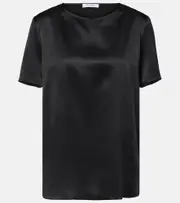 [Max Mara] Max Mara Dida silk top UK 2 black