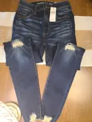 American Eagle Outfitters Ne(x)t Level Stretch Super Hi-Rise Jegging Size 0 NEW!