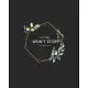 Can’’t stop, won’’t stop - Floral Composition: Women with dreams. Pretty Personalized Medium Lined Journal & Diary for Writing & Note Taking for Girls a