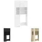 Washing Machine Cabinet Set Bathroom Cupboard Chipboard Multi Colours vidaXL