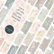 Floral Boho Bible Book Tabs – 100 Soft-Touch Laminated Bible Tabs for KJV & N...