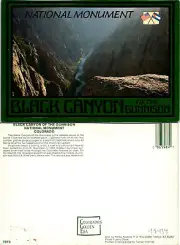 Black Canyon on the Gunnison CO Postcard Unused 48434