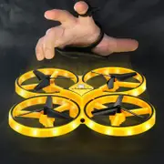 Hand Gesture Controlled Interactive Induction Drone Toy Drone Toys Quadcopter LED Light RTF UAV Aircraft Intelligent Watch Remote Control UFO Drone Children Gift