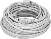 Nutriess 20m Portable Ethernet Cable Power Supply Networks Cord with RJ45 DC Connectors for IP Camera NVR CCTV Systems (15m / 49.2ft)