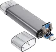 Hoement USB Memory Card Reader OTG Adapter for Cards Compatible with Type Micro USB Devices Versatile Data Transfer Accessory for Phones Computers