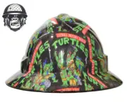 Custom Hydrographic Safety Hard Hat NINJA TURTLES PRO CHOICE WIDE BRIM