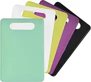 5 Pieces Flexible Cutting Boards for Kitchen,BPA FreePlastic Cutting Boards for Kitchen,Plastic Cutting Board Mats,Plastic Cutting Board Set,Cutting Sheets for Meat and Vegetables,Antibacterial