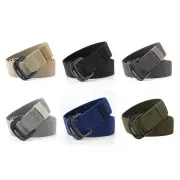 ENNIU Military Equipment Belt Men Elastic Nylon Tactical Belts For Jeans Pants Solid Strap Canvas Double Ring Metal Buck