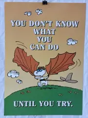 Argus Poster Peanuts Snoopy You Don’t Know What You Can Do Until You Try