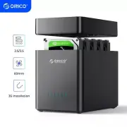 ORICO 5 Bay 3.5" HDD SSD Enclosure Type C to SATA External Hard Drive case DAS