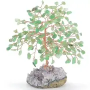 Chakra Gemstone Crystal Tree of Life,Natural Green Aventurine Jade Tree with ...