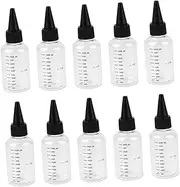 ULTECHNOVO Set of 15 Squeezable Travel Bottles Scale 50ml Empty Bottles Dropper Tip for Essential Oil Subpackaging
