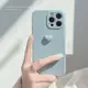 蘋果13pro手機殼潮牌立體愛心新款遠峰藍色女款小眾液態硅膠全包創意個性簡約冷淡風iphone14promax保護套