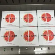 Simply Gum Cleanse w/ Grapefruit and Prickly Pear LOT of 6 (90Pcs) BB 03/2026