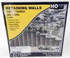 HO Scale Three Timber Retaining Walls - Woodland Scenics #C1260