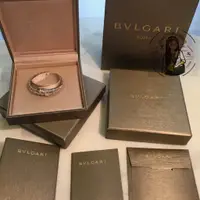 在飛比找蝦皮購物優惠-AG二手-BVLGARI 寶格麗 銀色 滿鑽 蛇形彈力 手環