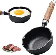 Yixinly Small Frying Pan, Diameter 11 cm, Mini Pan Induction Non-Stick Coating Non-Stick Coating Omelette Pan Induction Hob Gas Hob for Eggs, Bacon, Ham Slices, Steaks, Camping