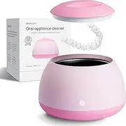 Dental Pod | Rose Pink | Retainer Cleaner | Dentures Cleaner | Ultrasonic Cleaning Machine for Dentures, Aligner, Retainer, Mouth Guard | Zima Dental