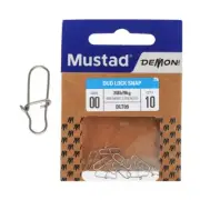 Mustad Demon DLT09 Duo Lock Snap Size 00 9kg Qty 10