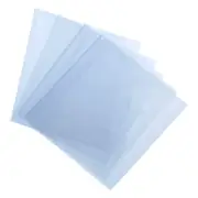 100Pcs 14x8.5 Inch Shrink Wrap Bags, Blue Clear PVC Heat Shrink Wrap