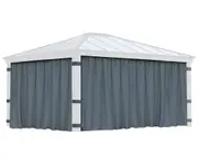 CANOPIA - Curtain Set for Dallas 4.9 x 4.3 Garden Gazebo. Curtains Only.