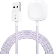 Watch Charger for Apple Watch Series 9/8/7/6/5/4/3/2/1 Charger, 3.3ft USB/USB C Upgraded Braid Magnetic Fast Charging Cable for iWatch 9 8 7 6 SE SE2 5 4 3 2 1 (Purple, USB)