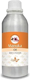 CRYSALIS Manuka |100% Pure & Natural Undiluted Oil Organic Standard/Steam Distilled Oil,Clean Flaky Scalp, Wound Care, Skin Care, Hair Care, Moisturizer (500 ML)