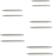 [SIYUPU] 10 Pcs Watch Strap Pins, Watch Pins, Watch Spring Bars, Watch Pin for Watch and Replacement (16mm,18mm, 20mm, 22mm,24mm), Silver, 16mm.18mm.20mm.22mm.24mm