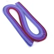 Purple Quilling Paper Gradient Quilling Strips 5MM Crafts Paper Filigrana Col...
