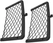 Parliky 2Pcs Car Mesh Net Organizer Elastic Cargo Storage Pouch for Trunk Seat Durable Material for Groceries Items High Capacity Flexible Design