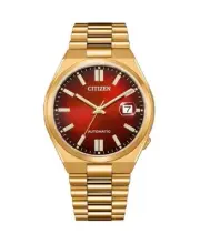 CITIZEN Men Analog Automatic Casual Watch Classic Dress Burgundy Dial Waterproof