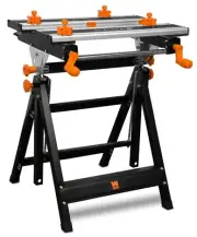 WEN WB2322T 24-Inch Height Adjustable Tilting Steel Portable Work Bench and Vise