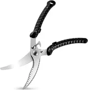 DNAMYJME Poultry Shears Stainless Steel Kitchen Scissors with Spring Loaded Latch and Handle Practical Kitchen Shears Rustproof Meat Scissors Kitchen Bone Scissors Cooking Scissors for Chicken Fish Se