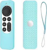 Checkzed Apple TV Remote Case for 2021/2022 Apple TV 4K Siri Remote, Silicone Cover for Apple TV 4K 6th Gen Remote Control, Anti-Slip, Shockproof Silicone Apples Remotes Case (Green)