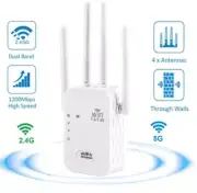 WiFi Range Extender Repeater 1200Mbps Wireless Amplifier Router Signal U