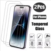 2Pcs Protective glass For iPhone16 15 14 13 12 11screen protector Tempered glass
