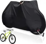 Bike Cover for Outdoor Storage Heavy Duty 210D Waterproof Bicycle Cover Rain UV Protection Dustproof with Lock Holes and Storage Bag for Cruisers, Mountain, Road Electric Bikes