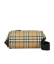 Vintage Check crossbody barrel bag One size Nude